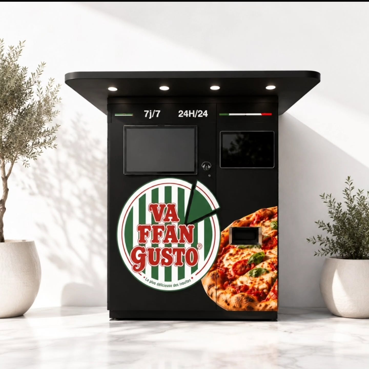 Distributeur pizza 24h24 Vaffangusto dans le Var